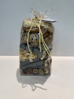 Kirklands Scented Decorative Potpourri Bag Neutral Tones & Natural Textures NEW